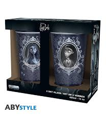 Set 2 Bicchieri in Vetro La Sposa Cadavere Victor & Emily 400 ml