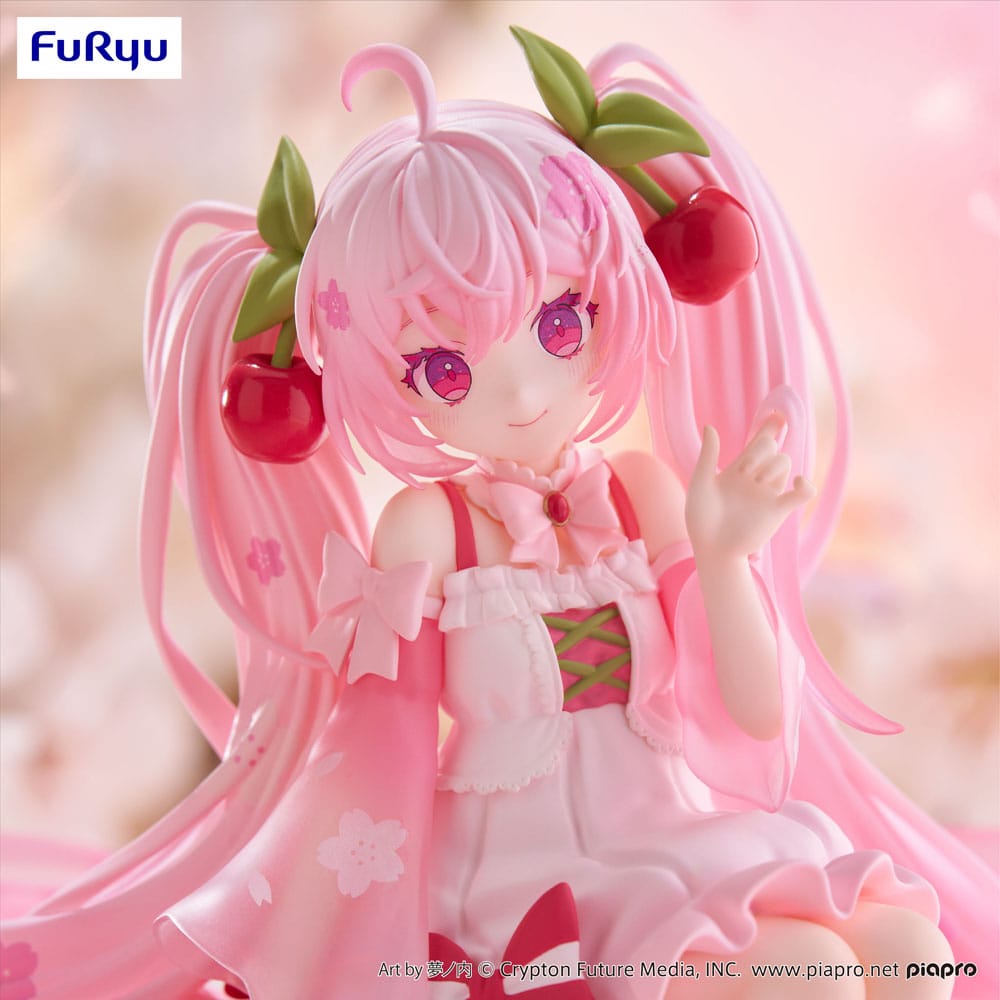 Figure Sakura Miku 2025 Noddle Stopper PVC statue Hatsune Miku 14cm