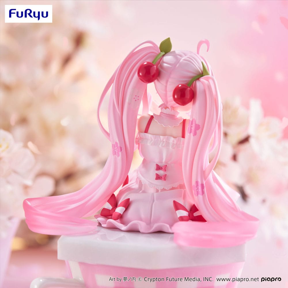 Figure Sakura Miku 2025 Noddle Stopper PVC statue Hatsune Miku 14cm