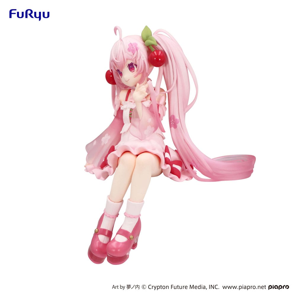 Figure Sakura Miku 2025 Noddle Stopper PVC statue Hatsune Miku 14cm