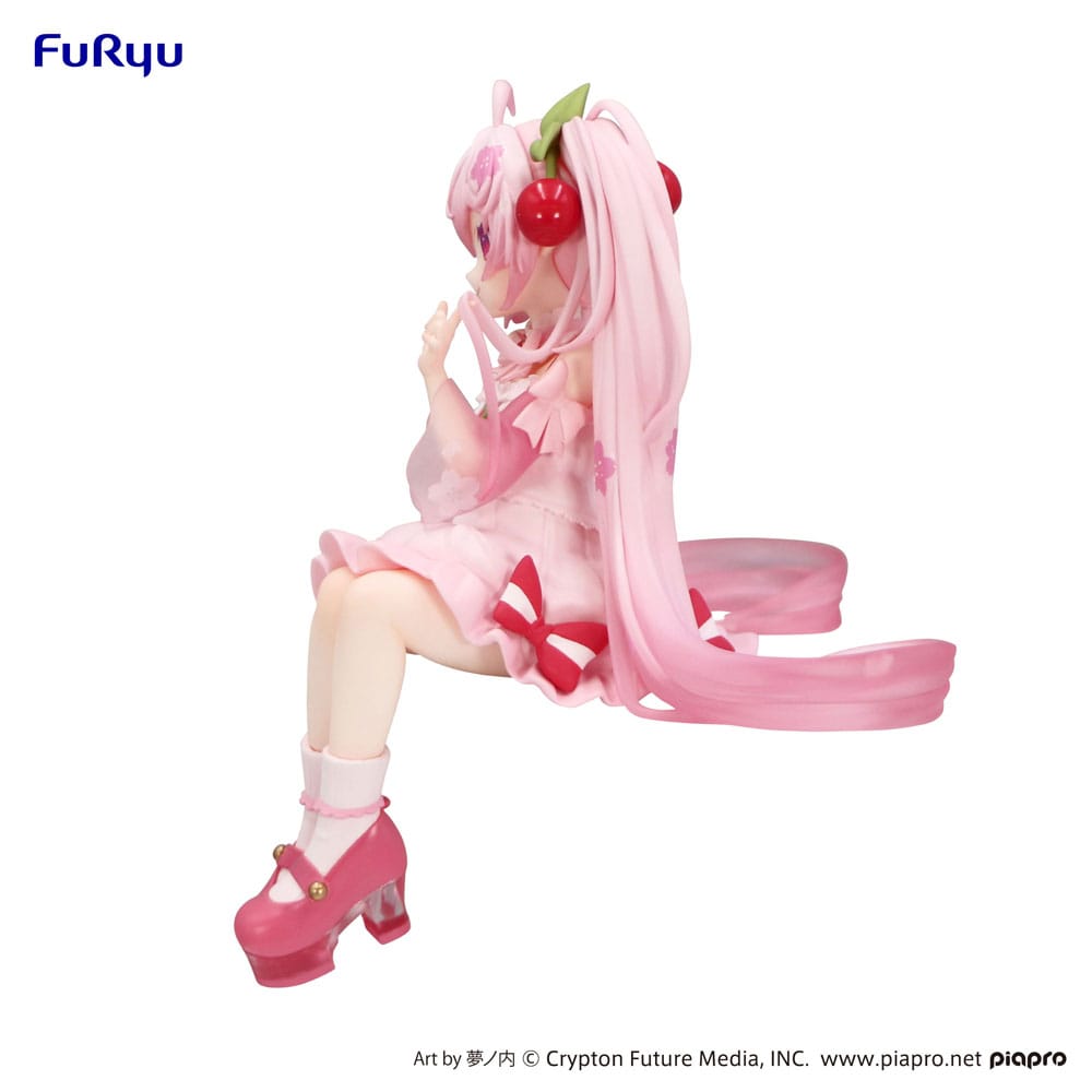 Figure Sakura Miku 2025 Noddle Stopper PVC statue Hatsune Miku 14cm